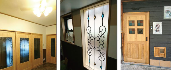 「inglenook」様にご注文いただいたステンドグラス